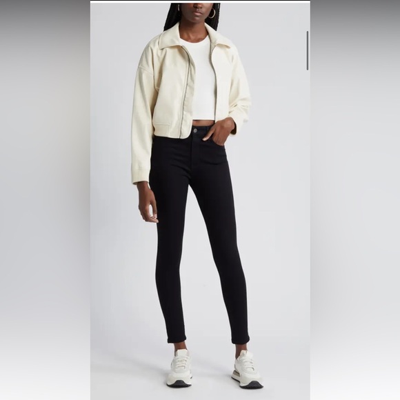 AG Jeans Farrah High-Rise Black Skinny Ankle Jeans (NWT) - Picture 2 of 6